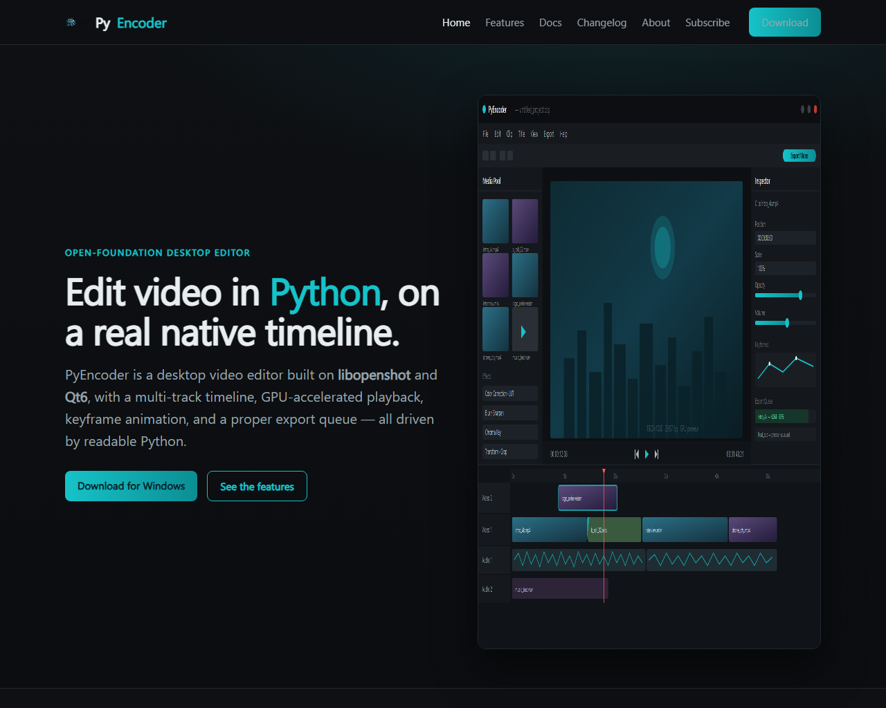 PyEncoder website screenshot