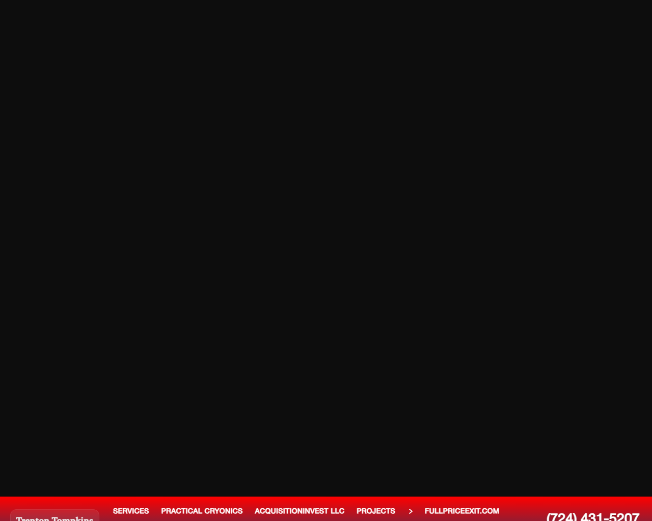 Trent Tompkins website screenshot