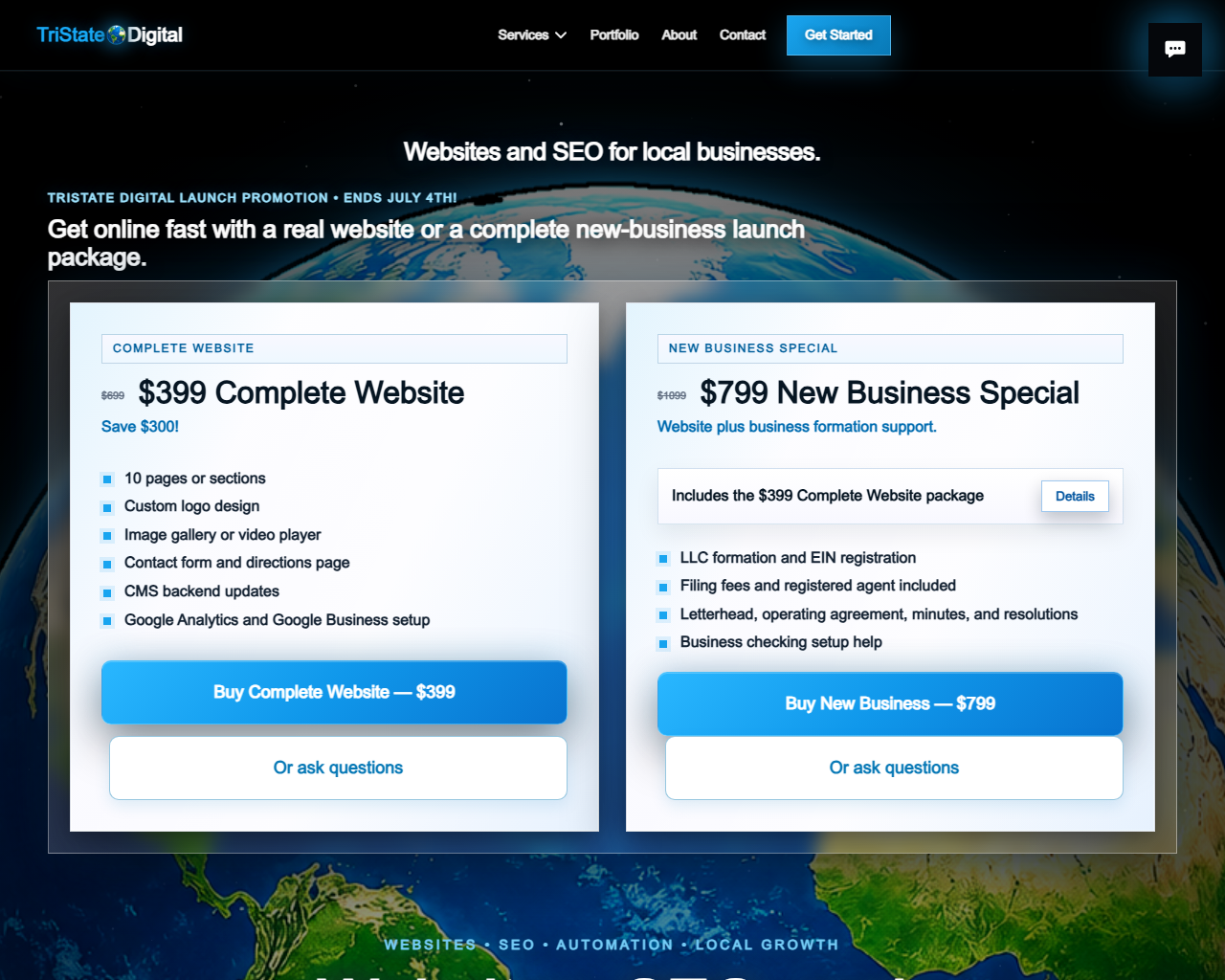 TriState.Digital website screenshot